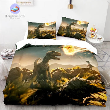 Housse de Couette Dinosaure Météorite